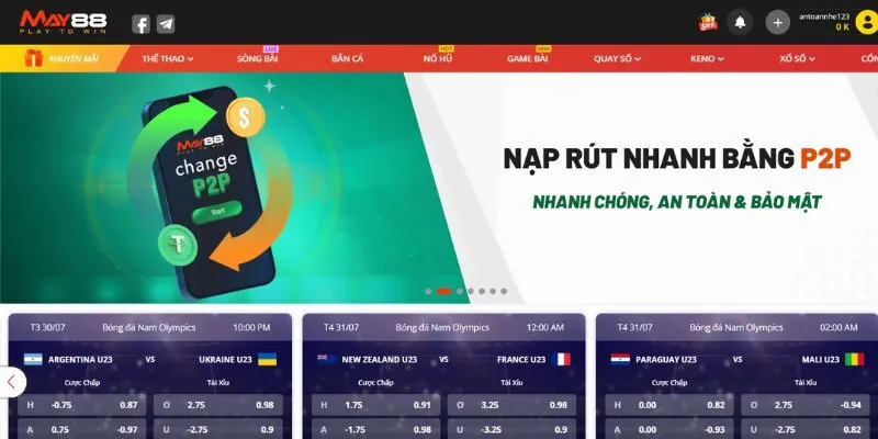 Giới thiệu May88 - Website cá cược xanh chính hàng đầu 1 Giới thiệu nhà cái hoạt động uy tín, được cấp phép bởi tổ chức thế giới
